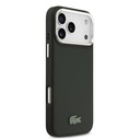 Apple iPhone 17 Pro Max Uyumlu Kılıf Lacoste Orjinal Lisanslı M-safe Şarj Özellikli PU Pike Desenli Standlı Metal Logolu Kapak - 17