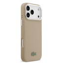 Apple iPhone 17 Pro Max Uyumlu Kılıf Lacoste Orjinal Lisanslı M-safe Şarj Özellikli PU Pike Desenli Standlı Metal Logolu Kapak - 24