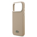 Apple iPhone 17 Pro Max Uyumlu Kılıf Lacoste Orjinal Lisanslı M-safe Şarj Özellikli PU Pike Desenli Standlı Metal Logolu Kapak - 26
