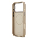 Apple iPhone 17 Pro Max Uyumlu Kılıf Lacoste Orjinal Lisanslı M-safe Şarj Özellikli PU Pike Desenli Standlı Metal Logolu Kapak - 27