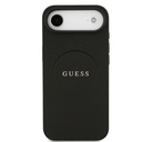Apple iPhone 17 Air Uyumlu Kılıf Guess Orjinal Lisanslı M-safe Şarj Özellikli Yazı Logolu PU Deri Kapak - 1