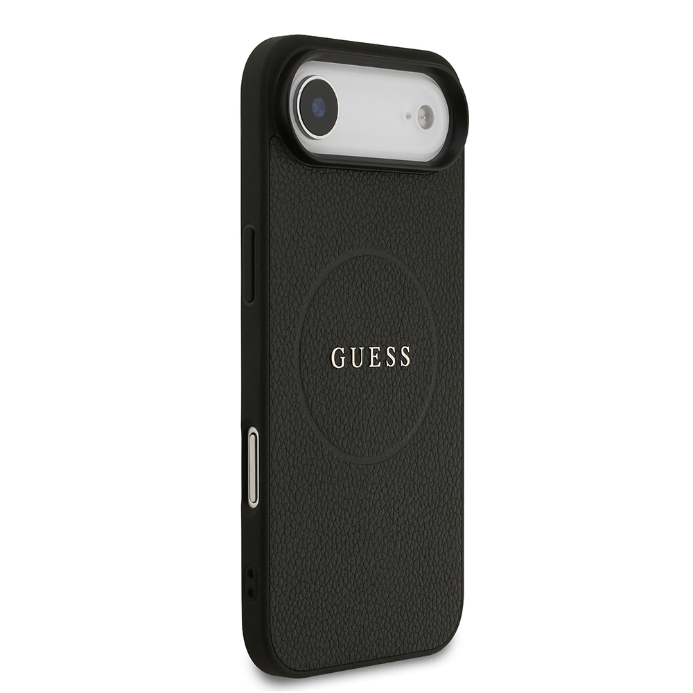 Apple iPhone 17 Air Uyumlu Kılıf Guess Orjinal Lisanslı M-safe Şarj Özellikli Yazı Logolu PU Deri Kapak - 2