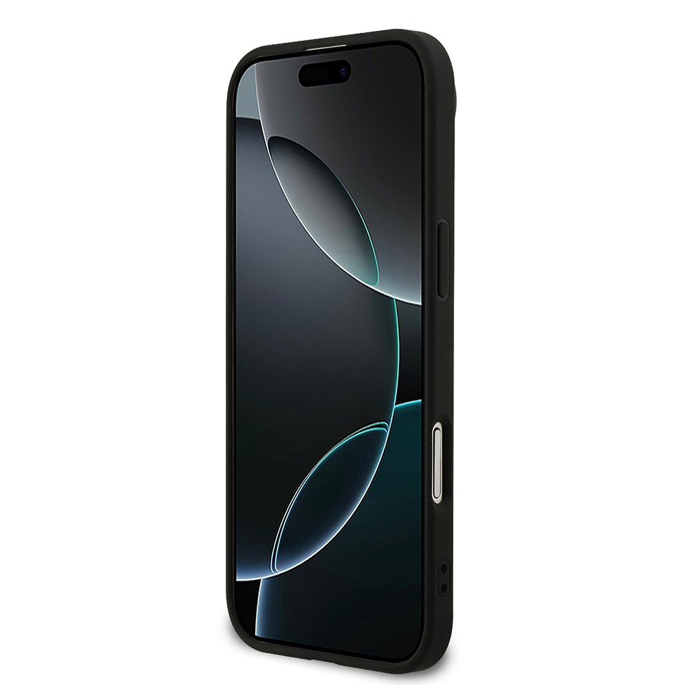 Apple iPhone 17 Air Uyumlu Kılıf Guess Orjinal Lisanslı M-safe Şarj Özellikli Yazı Logolu PU Deri Kapak - 3