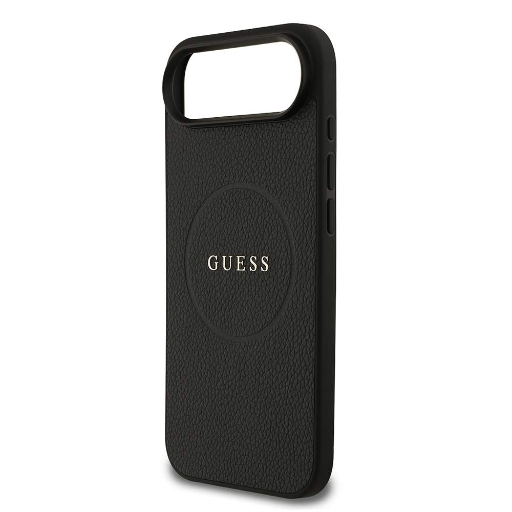 Apple iPhone 17 Air Uyumlu Kılıf Guess Orjinal Lisanslı M-safe Şarj Özellikli Yazı Logolu PU Deri Kapak - 4