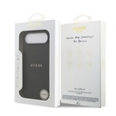 Apple iPhone 17 Air Uyumlu Kılıf Guess Orjinal Lisanslı M-safe Şarj Özellikli Yazı Logolu PU Deri Kapak - 6
