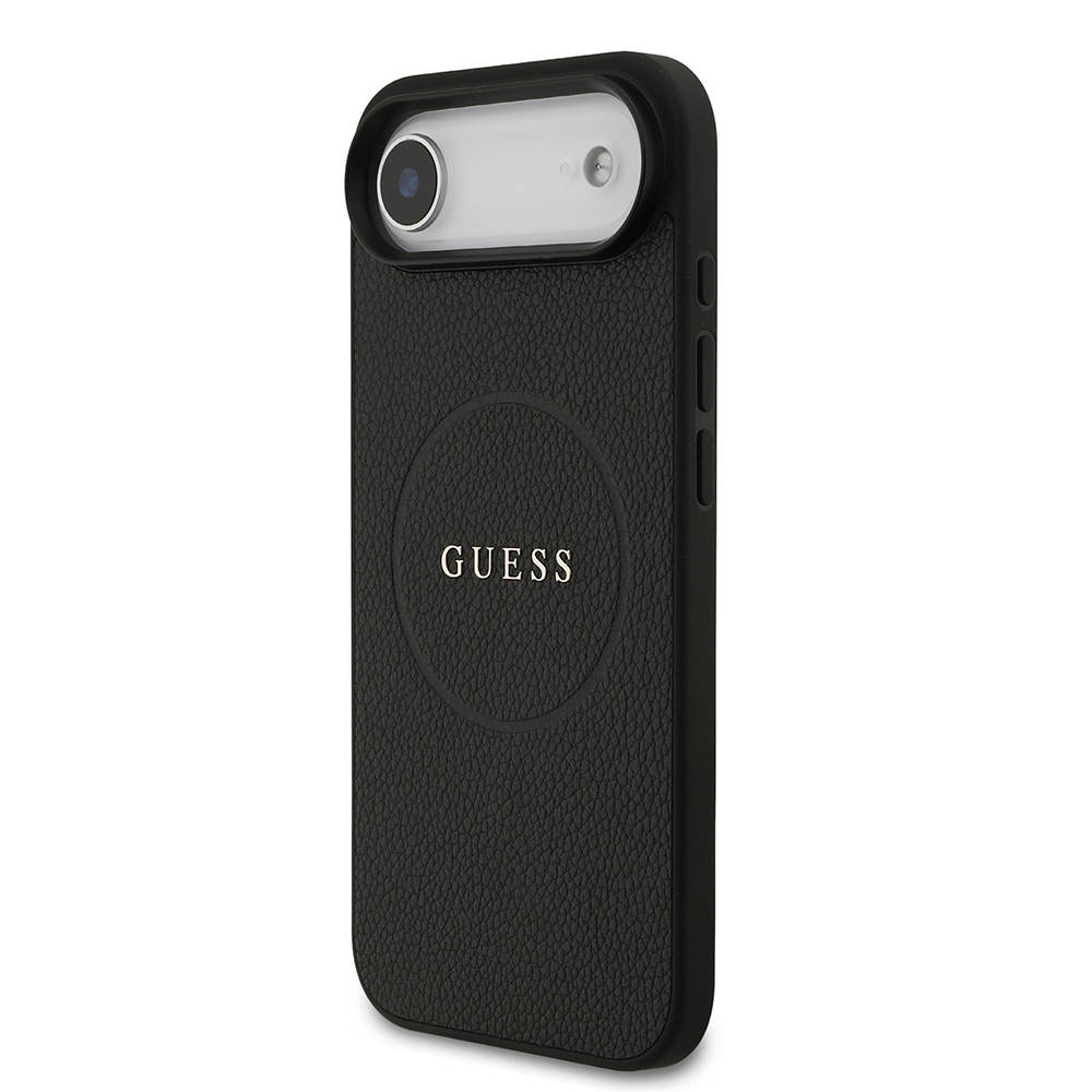 Apple iPhone 17 Air Uyumlu Kılıf Guess Orjinal Lisanslı M-safe Şarj Özellikli Yazı Logolu PU Deri Kapak - 7