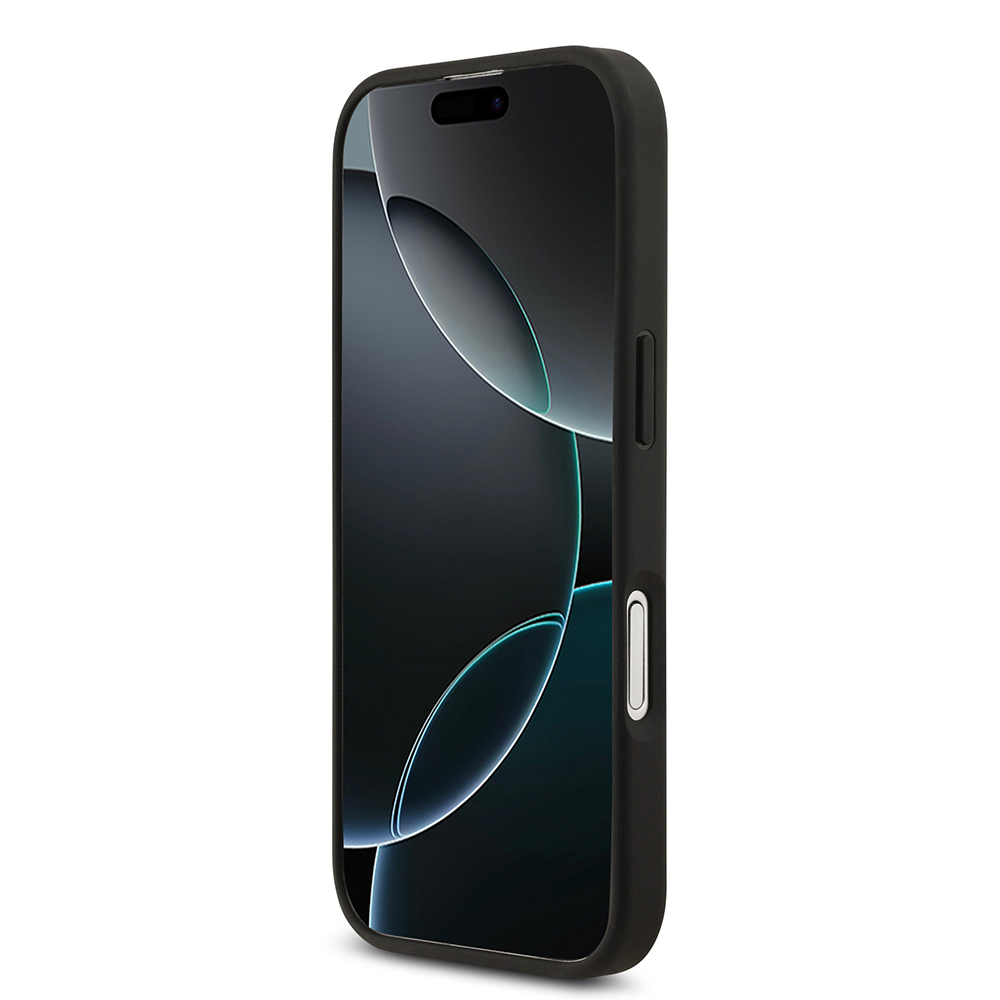 Apple iPhone 17 Uyumlu Kılıf Guess Orjinal Lisanslı PU Deri 4G Desenli Üçgen Logolu Kapak - 2