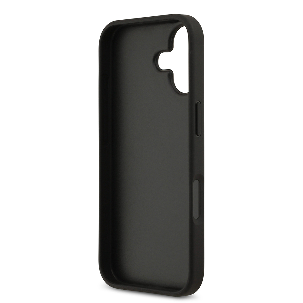 Apple iPhone 17 Uyumlu Kılıf Guess Orjinal Lisanslı PU Deri 4G Desenli Üçgen Logolu Kapak - 4
