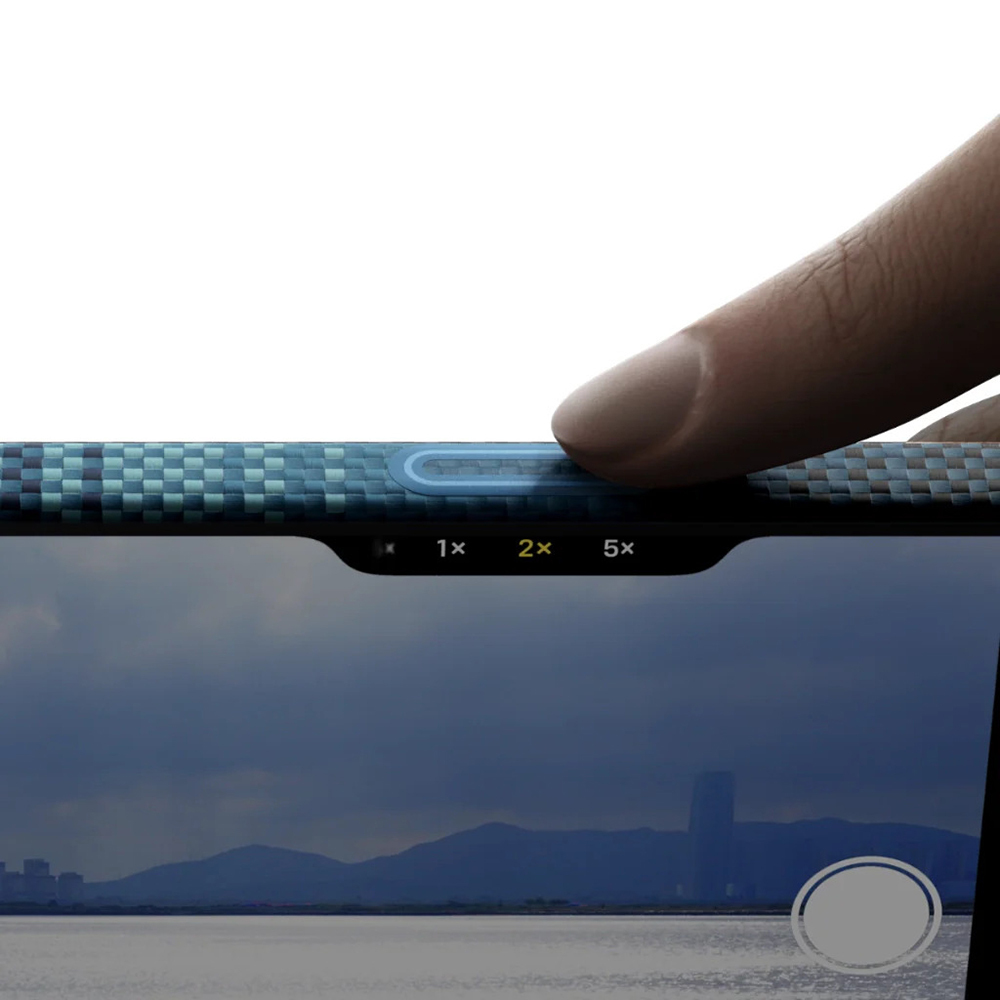 Apple iPhone 17 Uyumlu Kılıf M-safe Şarj Özellikli Aramid Fiber Pitaka Tactile Woven Sunset-Moonrise Serisi Kapak - 8