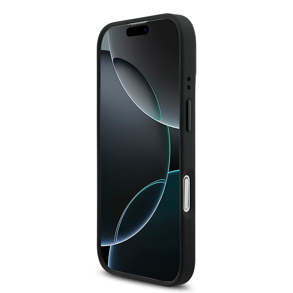 Apple iPhone 17 Uyumlu Kılıf BMW Orjinal Lisanslı M-safe Şarj Özellikli M Logolu Üç Şeritli Delikli Deri Kapak - 10