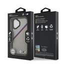 Apple iPhone 17 Uyumlu Kılıf BMW Orjinal Lisanslı M-safe Şarj Özellikli M Logolu Üç Şeritli Delikli Deri Kapak - 13