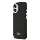 Apple iPhone 17 Uyumlu Kılıf Lacoste Orjinal Lisanslı M-safe Şarj Özellikli PU Pike Desenli Standlı Metal Logolu Kapak - 1