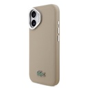 Apple iPhone 17 Uyumlu Kılıf Lacoste Orjinal Lisanslı M-safe Şarj Özellikli PU Pike Desenli Standlı Metal Logolu Kapak - 8