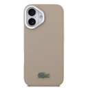 Apple iPhone 17 Uyumlu Kılıf Lacoste Orjinal Lisanslı M-safe Şarj Özellikli PU Pike Desenli Standlı Metal Logolu Kapak - 9