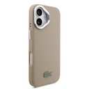 Apple iPhone 17 Uyumlu Kılıf Lacoste Orjinal Lisanslı M-safe Şarj Özellikli PU Pike Desenli Standlı Metal Logolu Kapak - 10