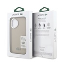Apple iPhone 17 Uyumlu Kılıf Lacoste Orjinal Lisanslı M-safe Şarj Özellikli PU Pike Desenli Standlı Metal Logolu Kapak - 14
