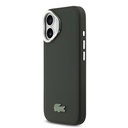 Apple iPhone 17 Uyumlu Kılıf Lacoste Orjinal Lisanslı M-safe Şarj Özellikli PU Pike Desenli Standlı Metal Logolu Kapak - 15