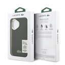 Apple iPhone 17 Uyumlu Kılıf Lacoste Orjinal Lisanslı M-safe Şarj Özellikli PU Pike Desenli Standlı Metal Logolu Kapak - 21