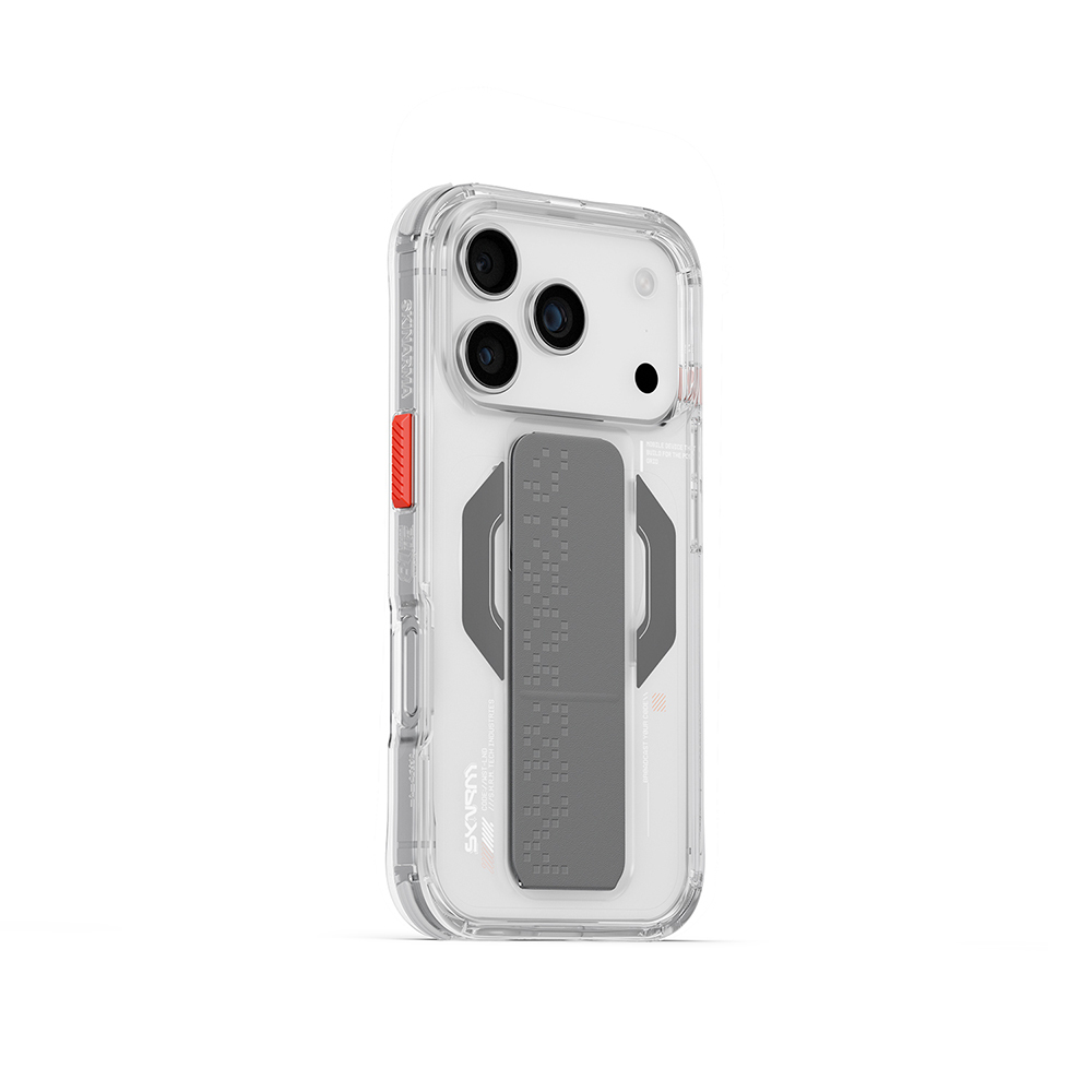 Apple iPhone 17 Pro Max Uyumlu Kılıf Skinarma M-Safe Şarj Özellikli Airbag Tasarımlı Standlı Haxa Kapak - 1