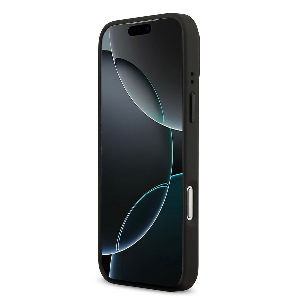 Apple iPhone 17 Pro Max Uyumlu Kılıf Lacoste Orjinal Lisanslı M-safe Şarj Özellikli Standlı PU Deri Karışık Monogram Desenli Kapak - 4