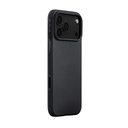 Apple iPhone 17 Pro Uyumlu Kılıf M-safe Şarj Özellikli Aramid Fiber Pitaka Military-Grade Classic Serisi Black-Grey Twill Kapak - 1