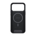 Apple iPhone 17 Pro Uyumlu Kılıf M-safe Şarj Özellikli Aramid Fiber Pitaka Military-Grade Classic Serisi Black-Grey Twill Kapak - 2