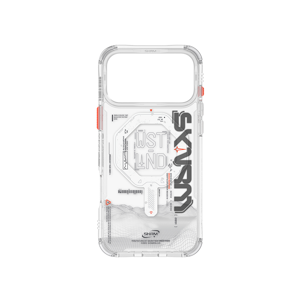 Apple iPhone 17 Pro Uyumlu Kılıf Skinarma M-safe Şarj Özellikli Yazı Desenli Airbag Tasarımlı Sonix Kapak - 3