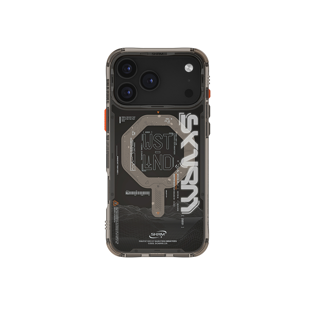 Apple iPhone 17 Pro Uyumlu Kılıf Skinarma M-safe Şarj Özellikli Yazı Desenli Airbag Tasarımlı Sonix Kapak - 7
