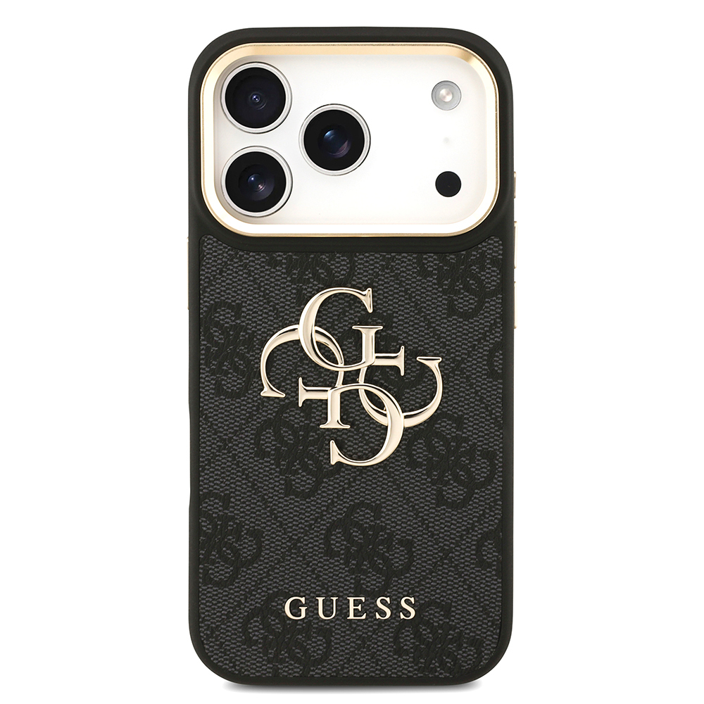 Apple iPhone 17 Pro Uyumlu Kılıf Guess Orjinal Lisanslı 4G Büyük Metal Logolu Kalın Askılı Kapak - 2