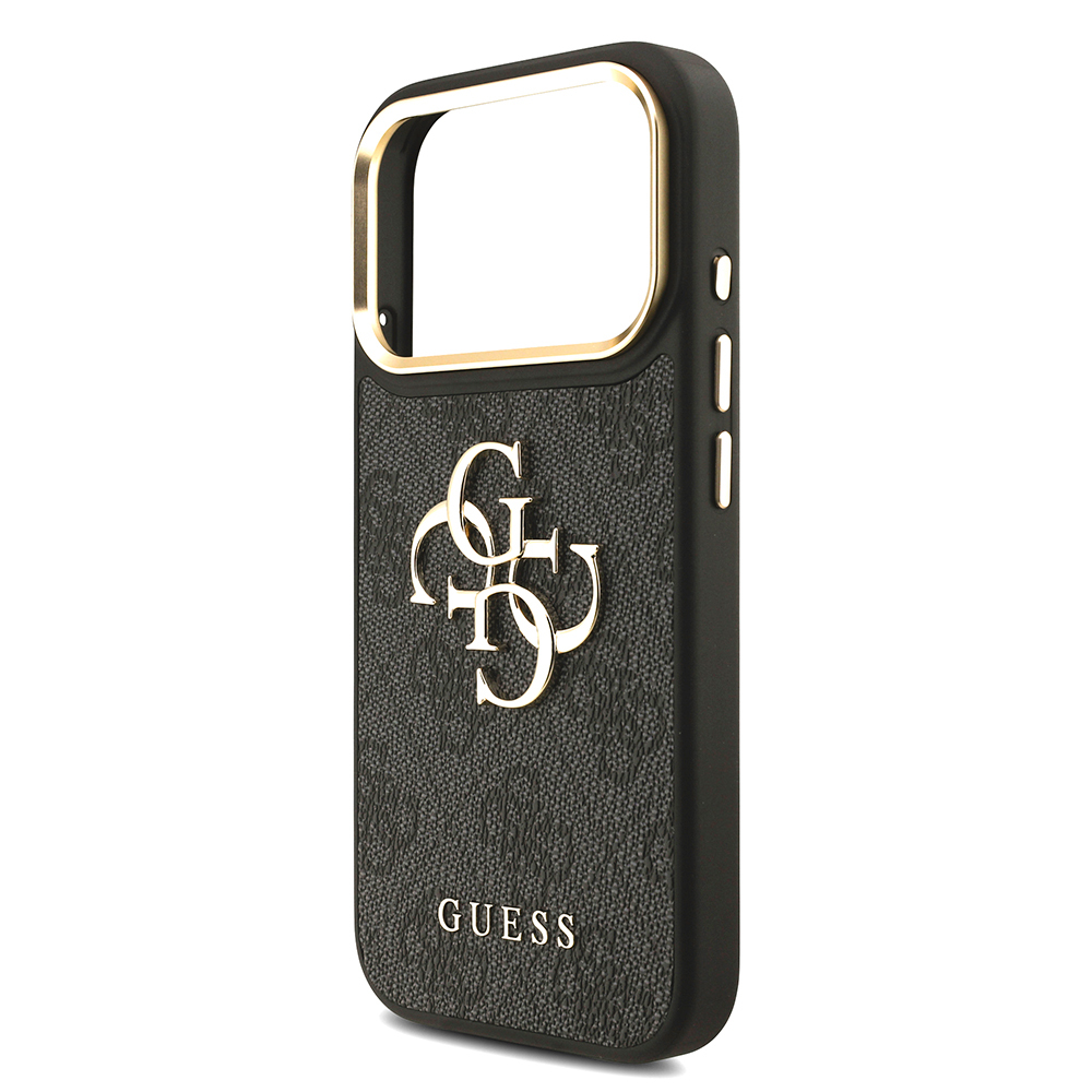 Apple iPhone 17 Pro Uyumlu Kılıf Guess Orjinal Lisanslı 4G Büyük Metal Logolu Kalın Askılı Kapak - 5