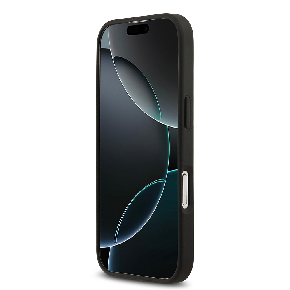 Apple iPhone 17 Uyumlu Kılıf Mercedes Benz Orjinal Lisanslı M-safe Şarj Özellikli Şeritli Yıldız Desenli Metal Logolu Deri Kapak - 12