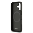 Apple iPhone 17 Uyumlu Kılıf Mercedes Benz Orjinal Lisanslı M-safe Şarj Özellikli Şeritli Yıldız Desenli Metal Logolu Deri Kapak - 14