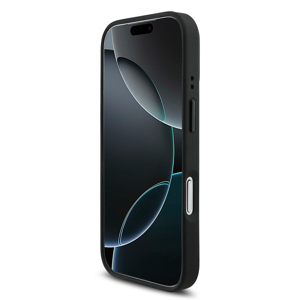 Apple iPhone 17 Pro Uyumlu Kılıf BMW Orjinal Lisanslı M-safe Şarj Özellikli M Logolu Üç Şeritli Delikli Deri Kapak - 4