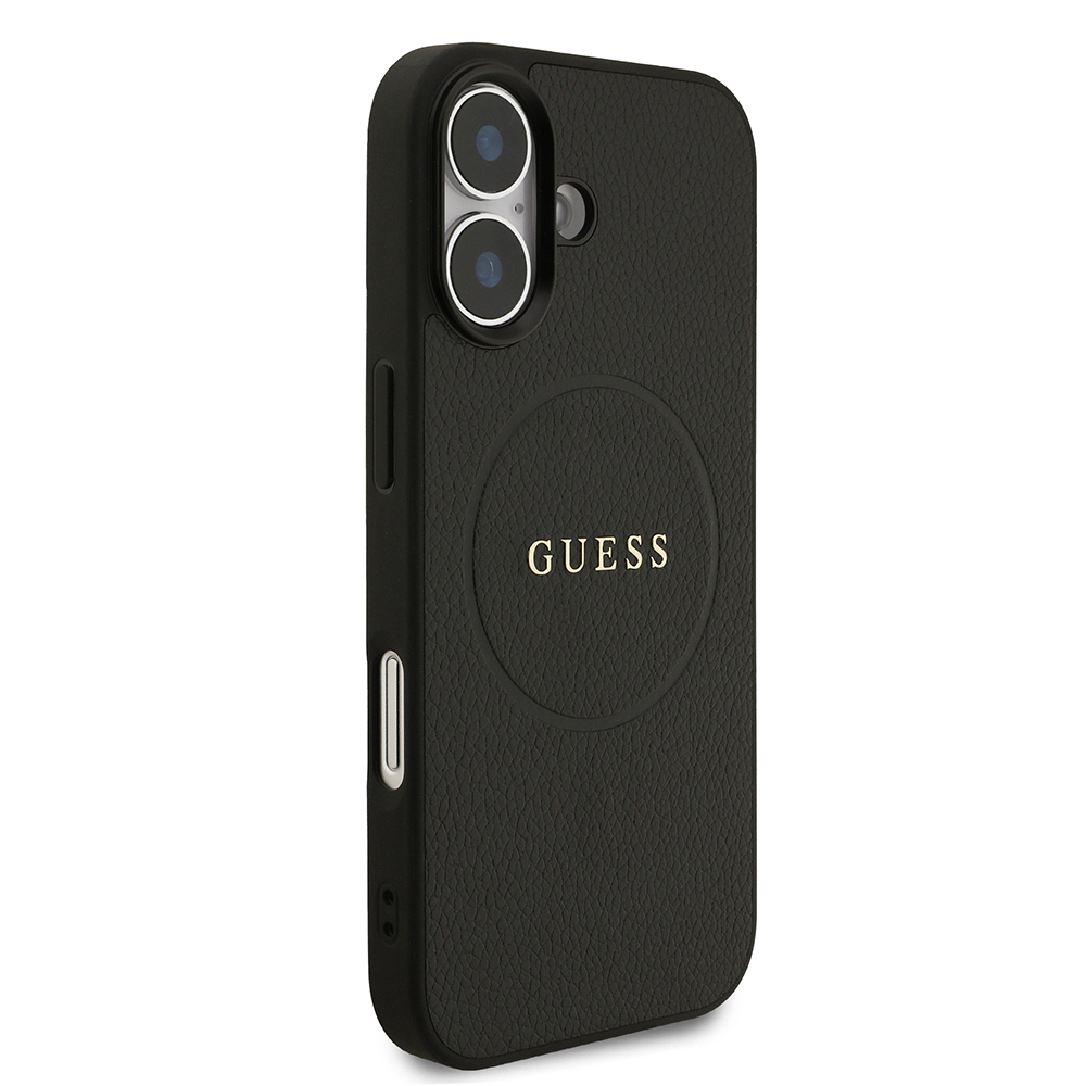 Apple iPhone 17 Uyumlu Kılıf Guess Orjinal Lisanslı M-safe Şarj Özellikli Yazı Logolu PU Deri Kapak - 1