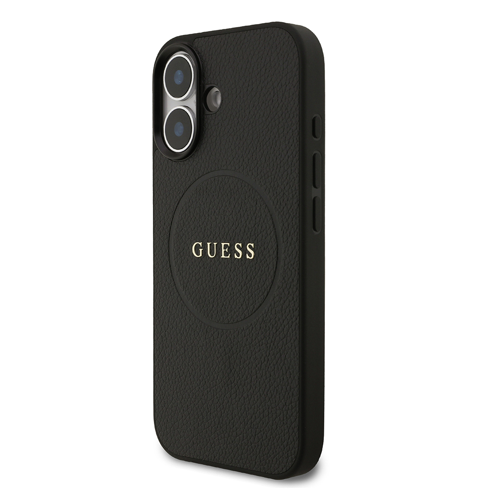 Apple iPhone 17 Uyumlu Kılıf Guess Orjinal Lisanslı M-safe Şarj Özellikli Yazı Logolu PU Deri Kapak - 5