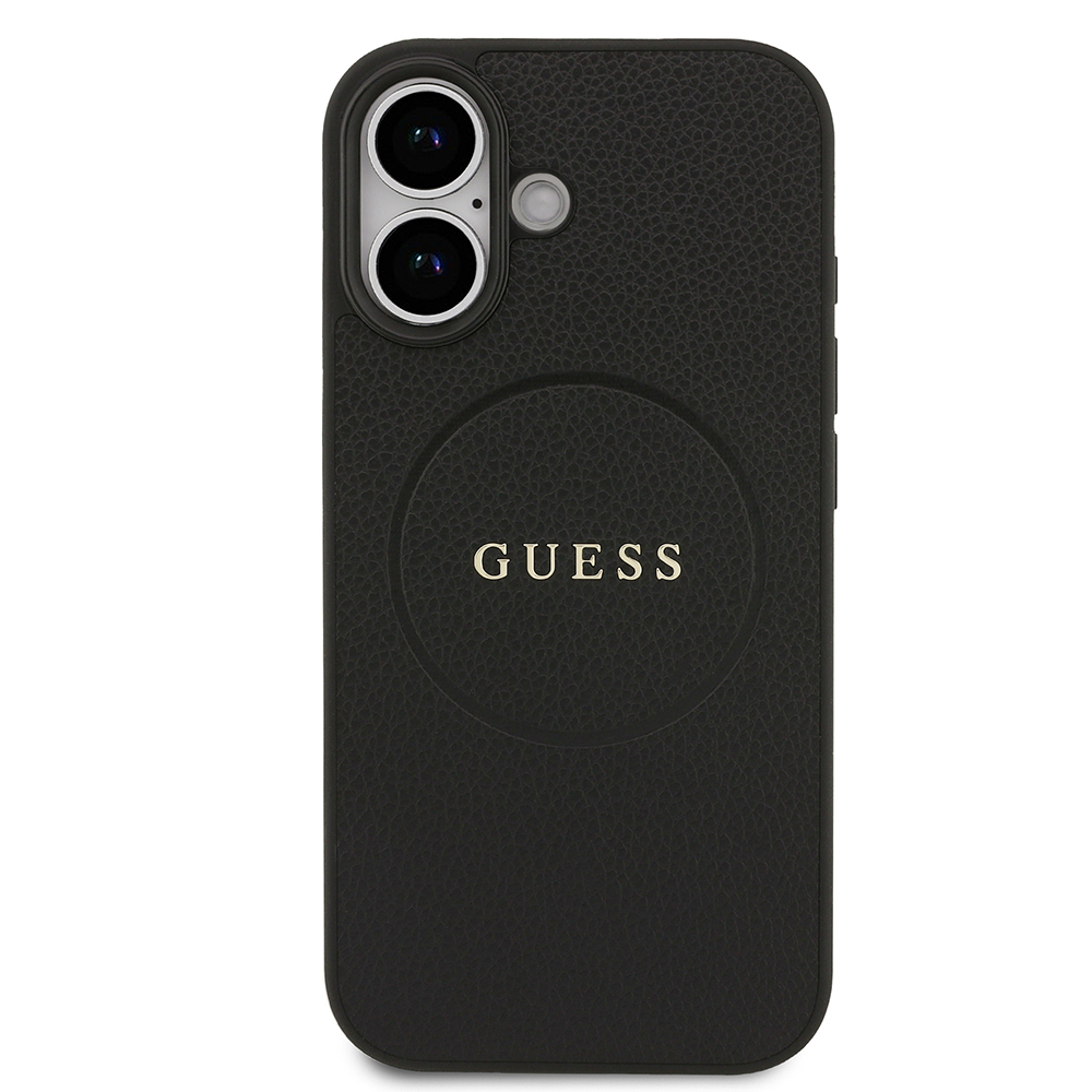 Apple iPhone 17 Uyumlu Kılıf Guess Orjinal Lisanslı M-safe Şarj Özellikli Yazı Logolu PU Deri Kapak - 6