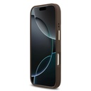 Apple iPhone 17 Pro Uyumlu Kılıf Guess Orjinal Lisanslı M-safe Şarj Özellikli Gold Metal Kamera Çerçeveli Taşlı 4G Logolu Kapak - 10