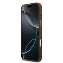 Apple iPhone 17 Pro Max Uyumlu Kılıf Guess Orjinal Lisanslı M-safe Şarj Özellikli Gold Metal Kamera Çerçeveli Taşlı 4G Logolu Kapak - 4