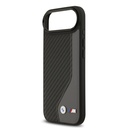 Apple iPhone 17 Air Uyumlu Kılıf BMW Orjinal Lisanslı M-safe Şarj Özellikli Metal BMW ve M Logolu PU Karbon Tasarımlı Kapak - 12