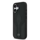 Apple iPhone 17 Uyumlu Kılıf Mercedes Benz Orjinal Lisanslı M-safe Şarj Özellikli Dokulu Desenli Deri Kapak - 1