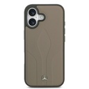 Apple iPhone 17 Uyumlu Kılıf Mercedes Benz Orjinal Lisanslı M-safe Şarj Özellikli Dokulu Desenli Deri Kapak - 9