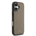 Apple iPhone 17 Uyumlu Kılıf Mercedes Benz Orjinal Lisanslı M-safe Şarj Özellikli Dokulu Desenli Deri Kapak - 10