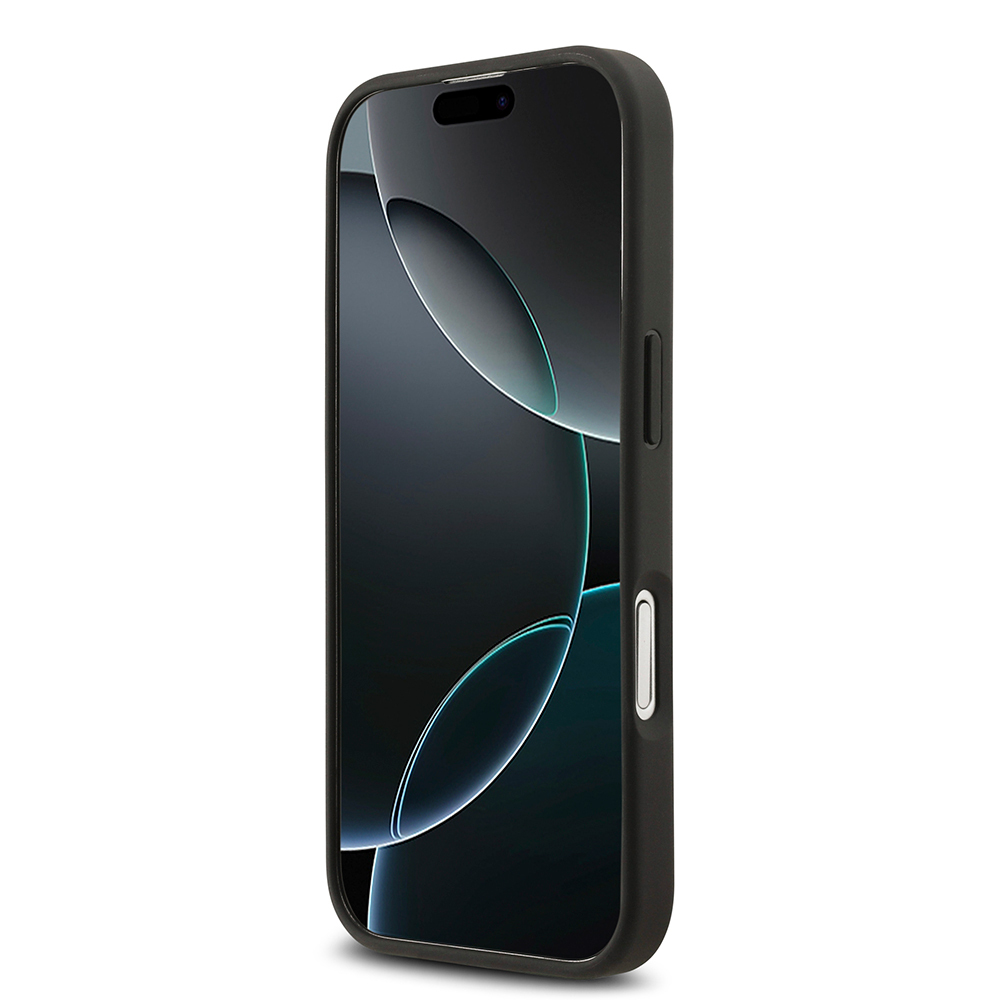 Apple iPhone 17 Uyumlu Kılıf Mercedes Benz Orjinal Lisanslı M-safe Şarj Özellikli Dokulu Desenli Deri Kapak - 11