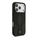 Apple iPhone 17 Pro Uyumlu Kılıf Mercedes Benz Orjinal Lisanslı M-safe Şarj Özellikli Dokulu Desenli Deri Kapak - 3