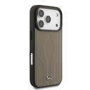 Apple iPhone 17 Pro Uyumlu Kılıf Mercedes Benz Orjinal Lisanslı M-safe Şarj Özellikli Dokulu Desenli Deri Kapak - 10
