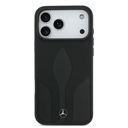Apple iPhone 17 Pro Max Uyumlu Kılıf Mercedes Benz Orjinal Lisanslı M-safe Şarj Özellikli Dokulu Desenli Deri Kapak - 2