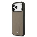 Apple iPhone 17 Pro Max Uyumlu Kılıf Mercedes Benz Orjinal Lisanslı M-safe Şarj Özellikli Dokulu Desenli Deri Kapak - 8