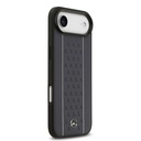 Apple iPhone 17 Air Uyumlu Kılıf Mercedes Benz Orjinal Lisanslı M-safe Şarj Özellikli Şeritli Yıldız Desenli Metal Logolu Deri Kapak - 10