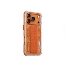 Apple iPhone 17 Pro Uyumlu Kılıf M-safe Şarj Özellikli Teknoloji Desenli Skinarma Helio Mag Charge Standlı Kapak - 1
