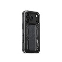 Apple iPhone 17 Pro Uyumlu Kılıf M-safe Şarj Özellikli Teknoloji Desenli Skinarma Helio Mag Charge Standlı Kapak - 5